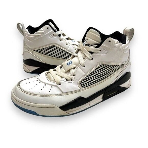 Jordan Flight 9.5 White Legend Blue Shoes Size 7Y - Picture 1 of 14